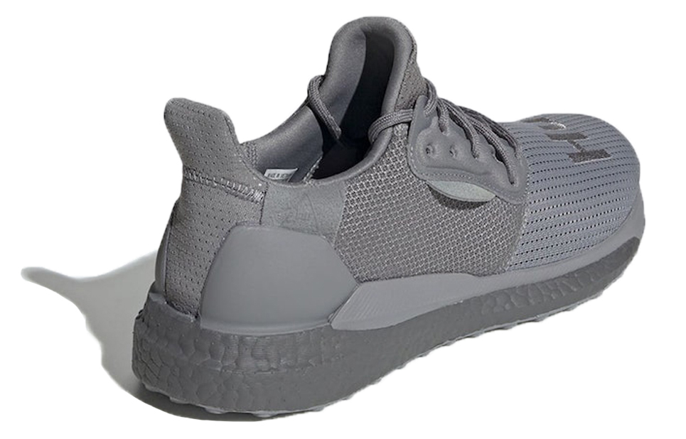 Мужские кроссовки adidas originals Pharrell x adidas Solar Hu Glide (серые) — Серый — фото 4