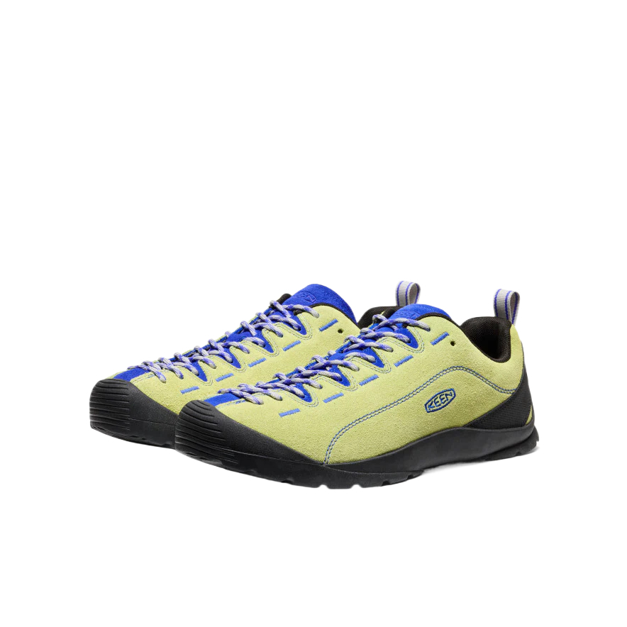 Keen Jasper Leather Cushioning, Wear Resistant Low top Outdoor Shoes Men’s Green Blue Black