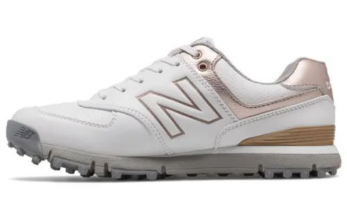 New Balance NB 574 SL Golf Trendy Abrasion Resistant Abrasion Resistant Low top Golf Shoes Women's White Gold