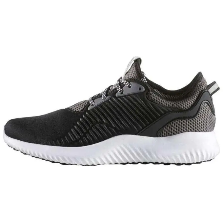 Adidas AlphaBounce Cushioning Slip Resistant Cushioning Slip Resistant Low top Casual Running Shoes Women's Black White
