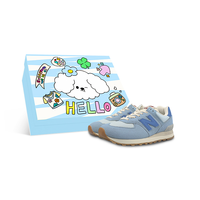 New Balance NB 574 Abrasion Resistant Low top Running Shoes Women’s Blue