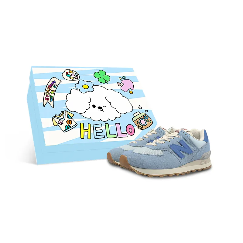 New Balance NB 574 Abrasion Resistant Low top Running Shoes Women's Blue