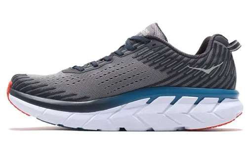 HOKA ONE ONE Clifton 5 Running Shoes Men's Low Top Gray