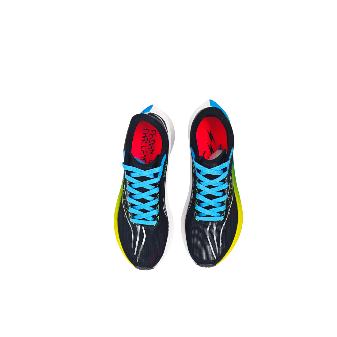 Li Ning Feidian 4 Challenger Running Shoes Unisex Low Top Blue Black
