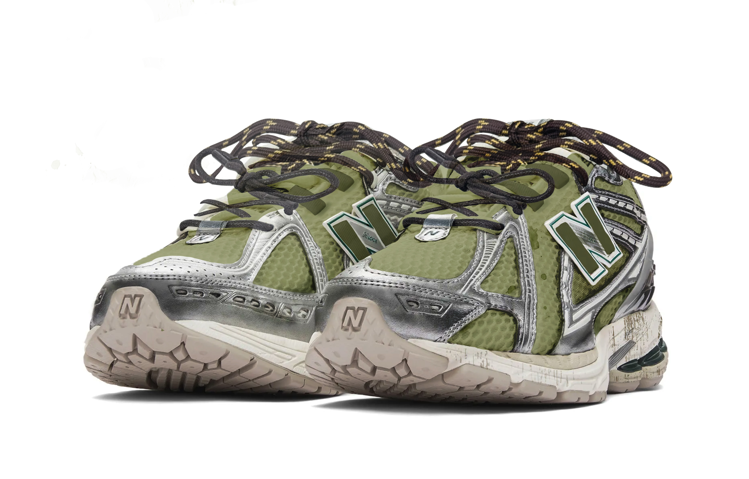 New Balance NB 1906R Cushioning Low top Casual Trail Running City Commuting Running Shoes Unisex Army Green