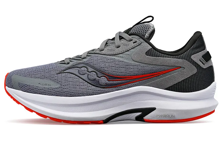 Saucony Axon Pulse 2 Running Shoes Men's Low Top Gray/White/Red