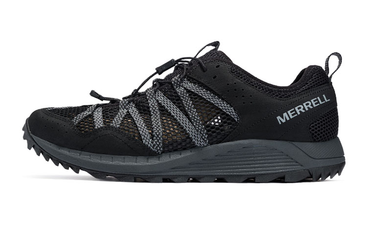 MERRELL Wildwood Aerosport Breathable And Quick Dry Lightweight River Trekking Shoes Men’s Black
