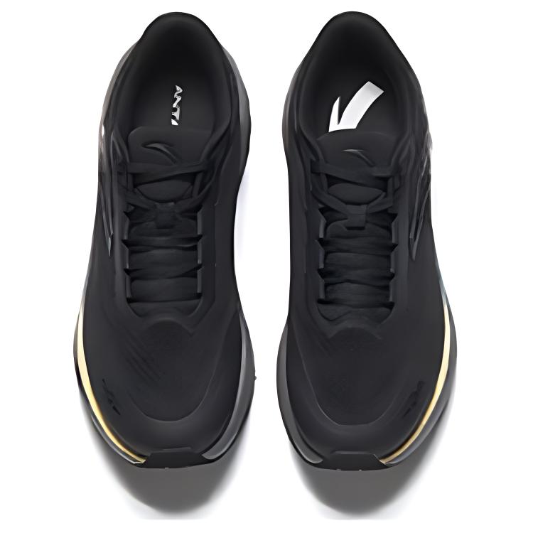 Anta Cushioning Slip Resistant Low top Casual Running Shoes Men’s Black White