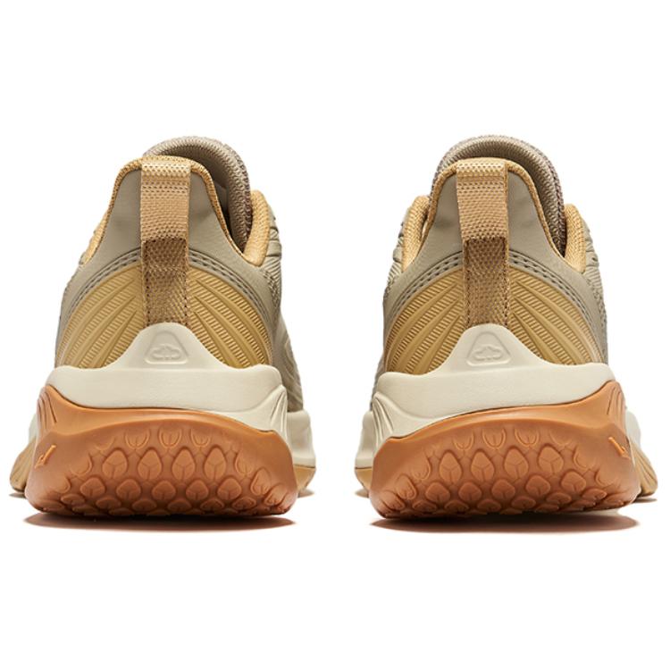 Erke Cushioning Abrasion Resistant Breathable Low top Running Shoes Men’s Light Linen Neutral Beige Camel