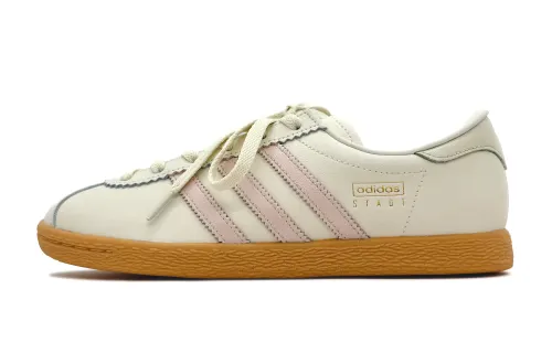 Adidas Originals Stadt Abrasion Resistant Abrasion Resistant Low top Skateboard Shoes Unisex Ecru