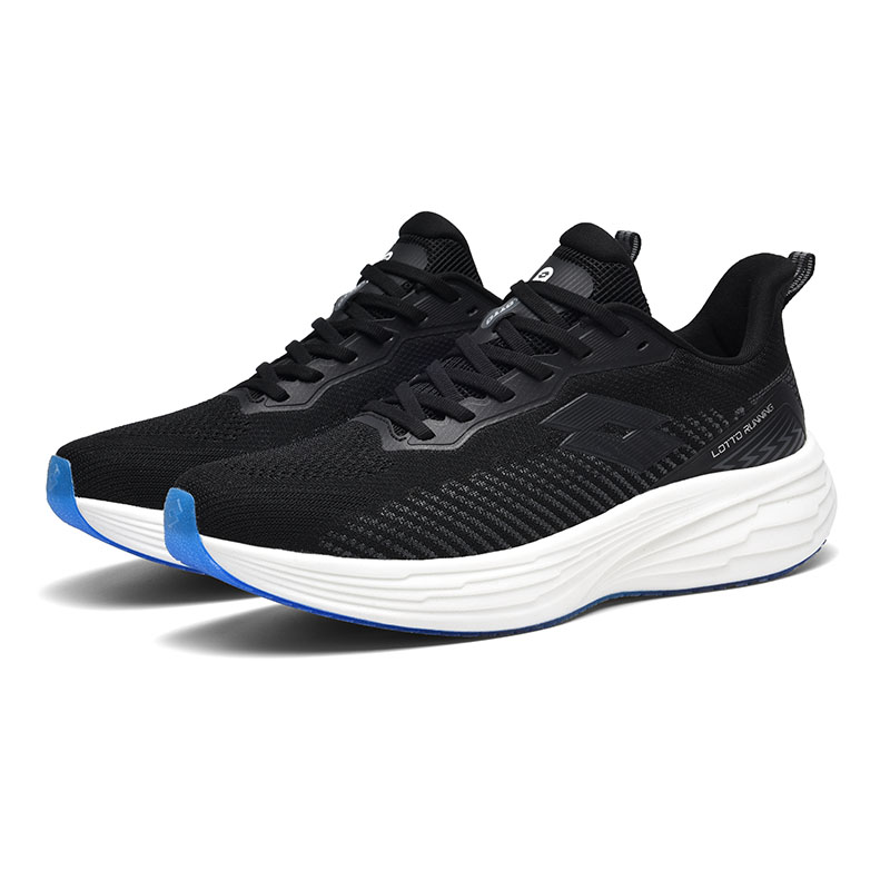 LOTTO Cushioning Impact Resistant Abrasion Resistant Slip Resistant Low top Running Shoes Men’s Black White