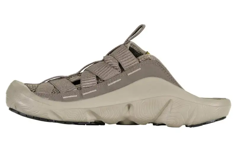 Oboz Footwear Comfortable Closed Toe Slippers Men's Beige Gray
