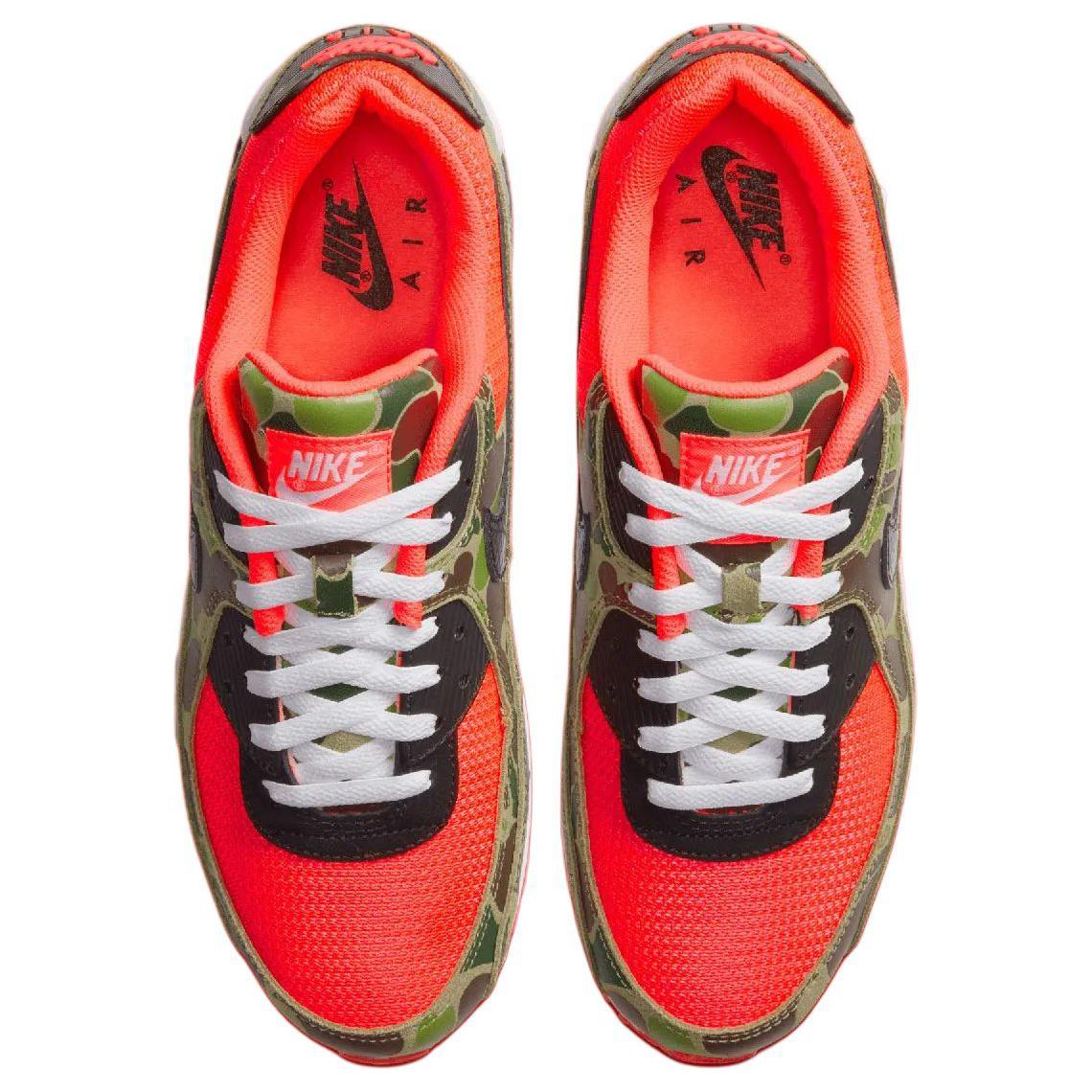 Nike Air Max 90 Low top Running Shoes Unisex Black Red 2024 Edition