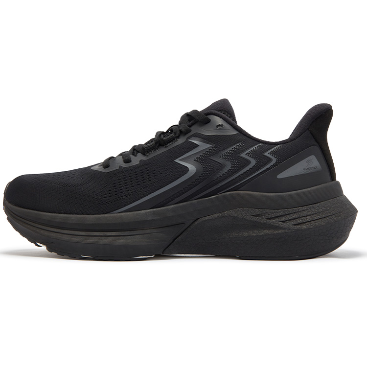 361° International Cables Phoeni Cushioning Slip Resistant Abrasion Resistant Low top Running Shoes Unisex Black Gray