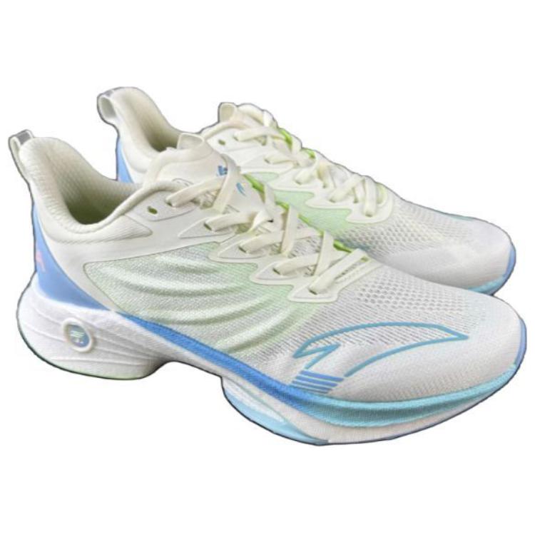 Anta MACH 3.0 Nitrogen Technology Cushioning Abrasion Resistant Lightweight Low top Running Shoes Women’s Ivory White