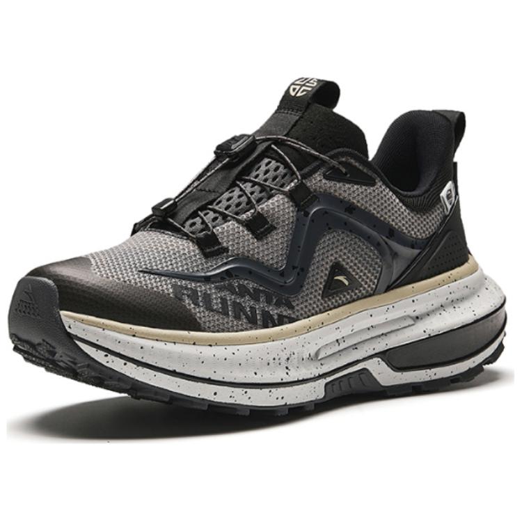 Anta Cushioning Slip Resistant Low top Running Shoes Men’s Gray Black