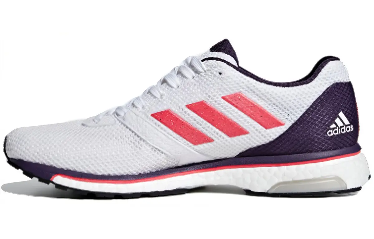 Adidas Adizero Adios 4 Low top Marathon Running Shoes Women's Black White Red