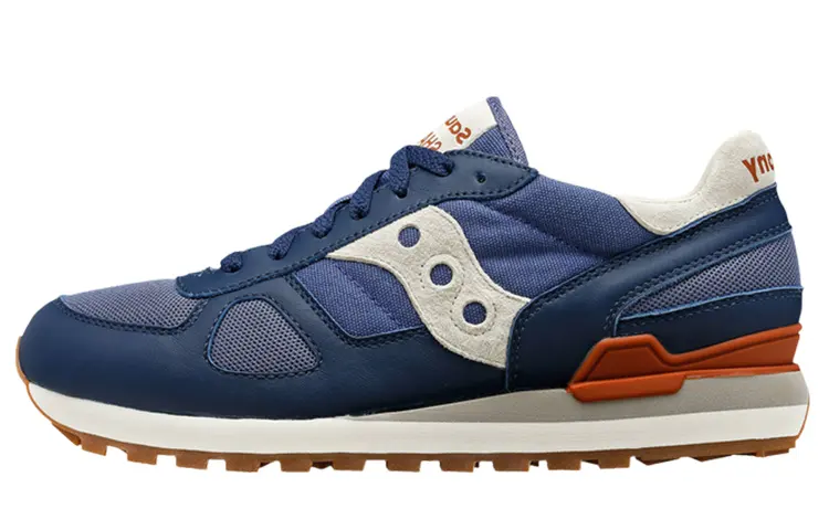 Saucony Shadow Original Comfortable Slip Resistant, Abrasion Resistant, Lightweight Low top Running Shoes Men's Blue