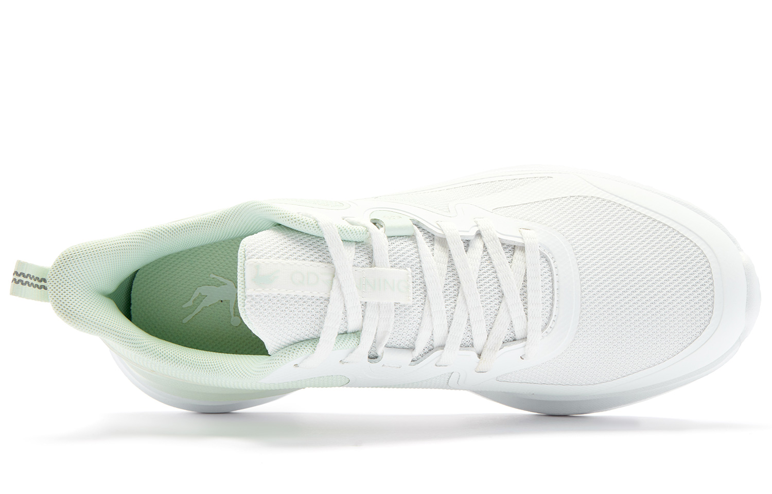 QIAODAN Yue Run Running Shoes Women’s Low Top Jordan White/Snow Mist Green