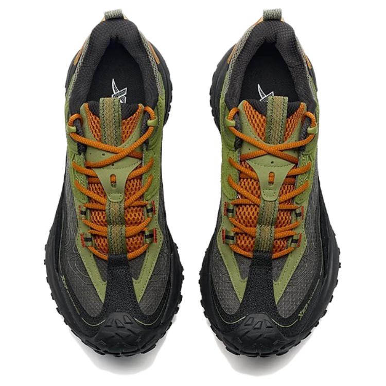 XTEP Abrasion Resistant Breathable Low top Outdoor Shoes Men’s Gray Green Black