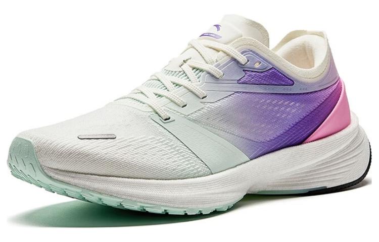 ANTA Winding Running Shoes Women’s Low Top Ivory White/Cool Green/Lotus Pink