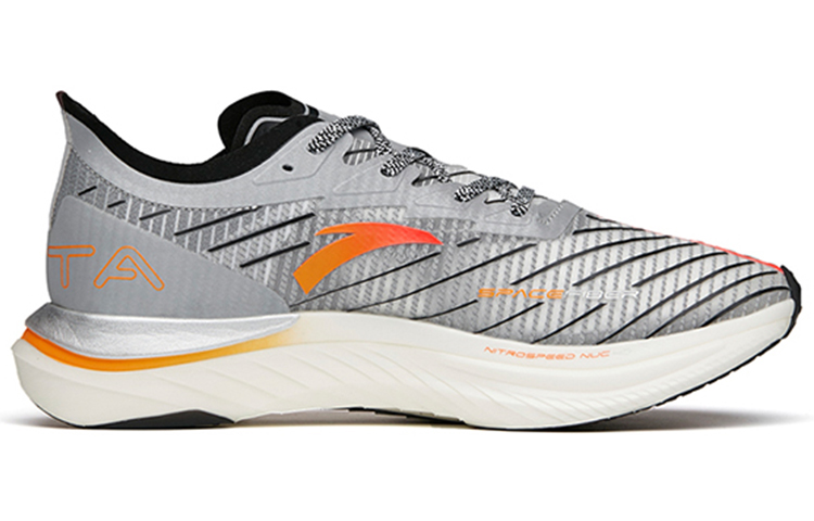 Anta C202 GT Cushioning Slip Resistant Support Rebound Low top Running Shoes Men’s Silver Black Red, Lunar Eclipse
