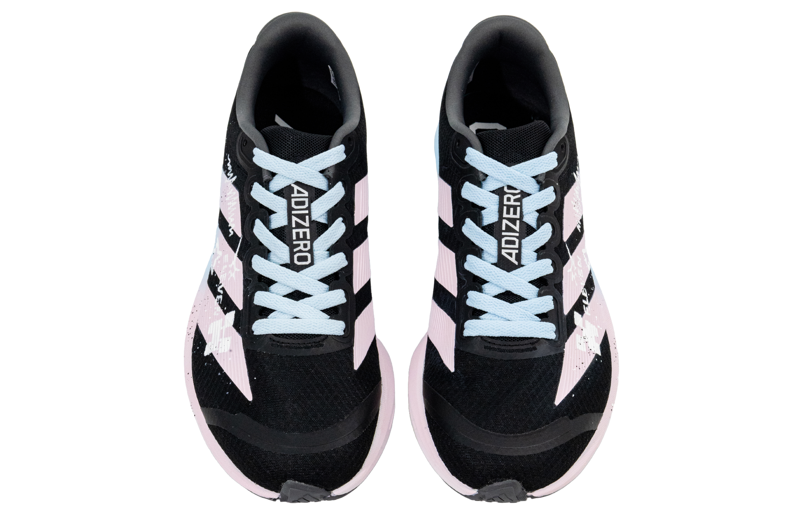 Adidas Adizero Lightweight Low top Running Shoes Unisex Black White Pink Blue