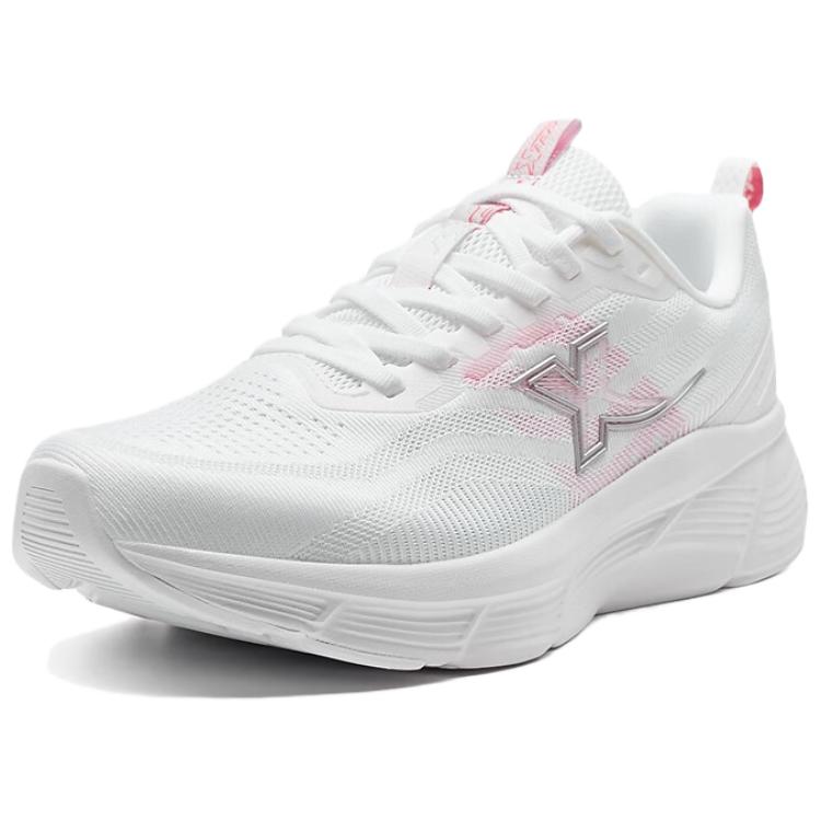 XTEP Running Shoes Women’s Low Top Classic White/Blossom Pink