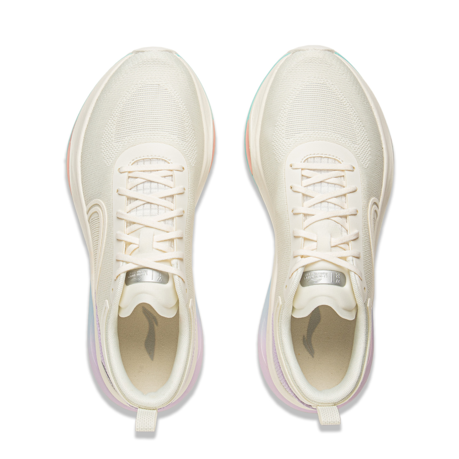Li Ning Cushioning Rebound Low top Training Running Shoes Women’s Ecru