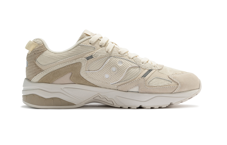 Saucony GSD 90S Slip Resistant Abrasion Resistant Low top Casual Shoes Unisex Beige Brown