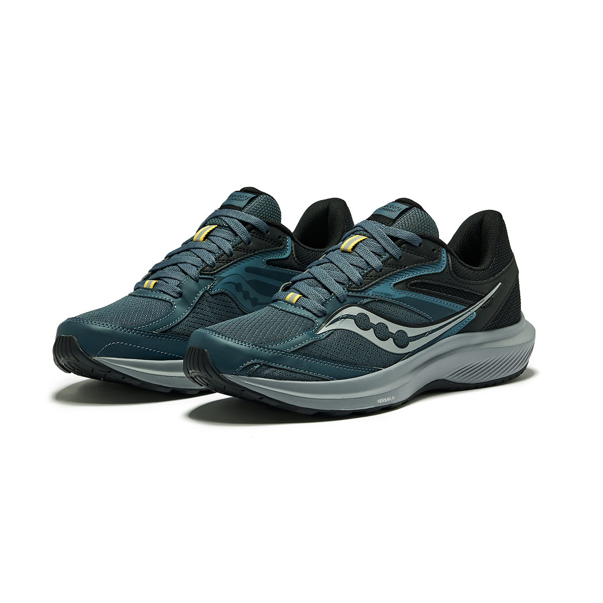 Saucony Cohesion 17 Comfortable Slip Resistant Slip Resistant Low top Running Shoes Men’s Dark Blue Black
