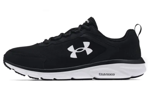 Under Armour Charged Assert 9 Breathable Textile, Synthetic Leather Low top Running Shoes Men's Black White