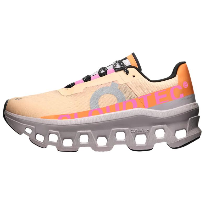 Женские кроссовки On Cloudmonster WMNS (золотые)