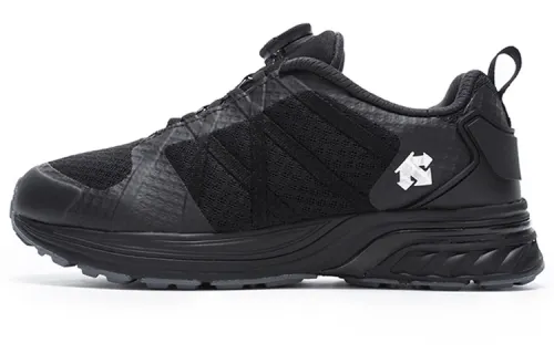 DESCENTE Running Series Cushioning Breathable Lightweight Low top Running Shoes Unisex Black