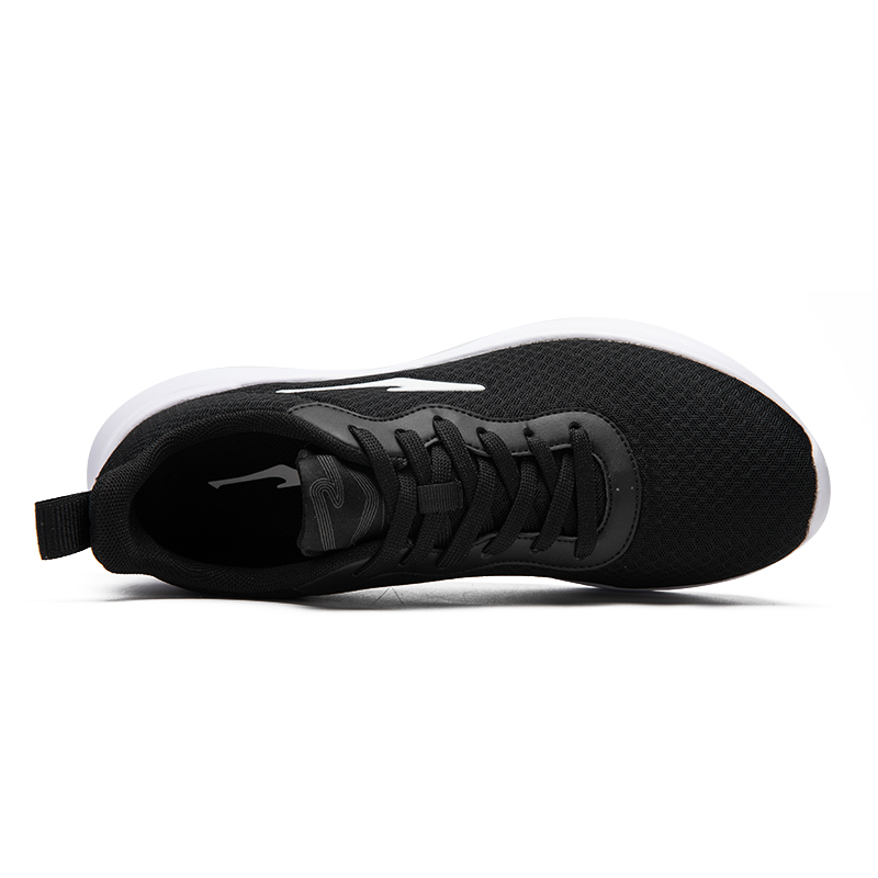 Erke Cushioning Slip Resistant Breathable Low top Casual Running Shoes Men’s Black White