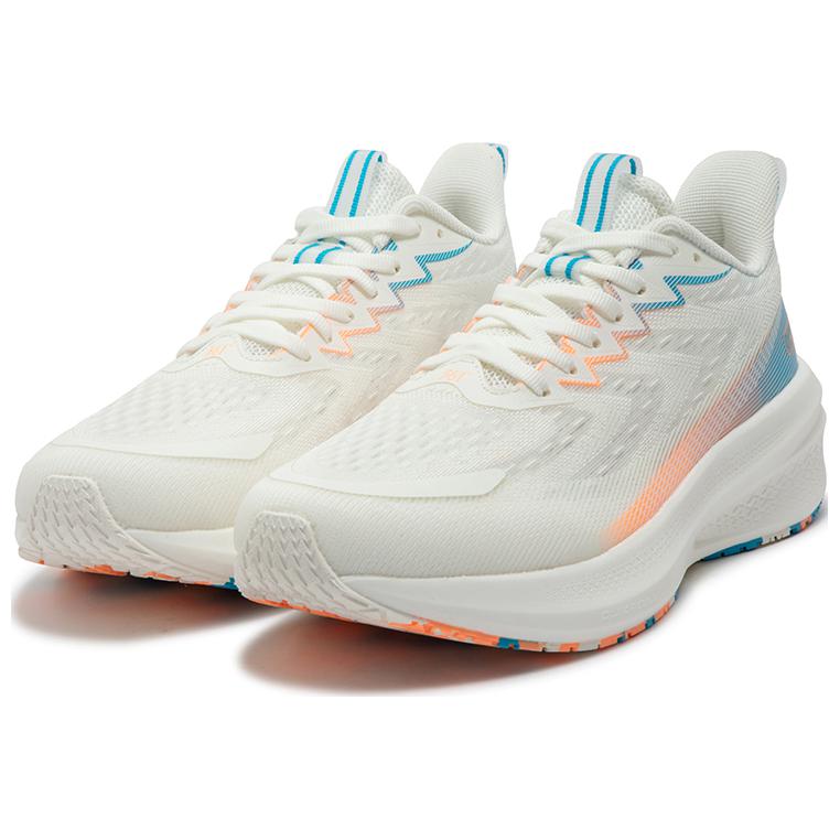 361° Abrasion Resistant Low top Casual Running Shoes Men’s White Blue Orange
