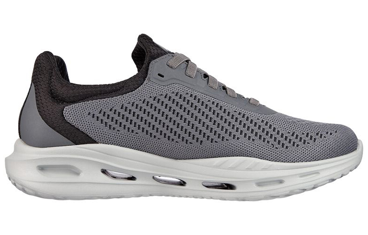 Skechers ARCH FIT ORVAN Fabric Cushioning Abrasion Resistant Breathable Low top Running Shoes Men’s Gray