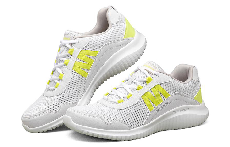 Skechers Flection Low top Running Shoes Men’s Gray Yellow