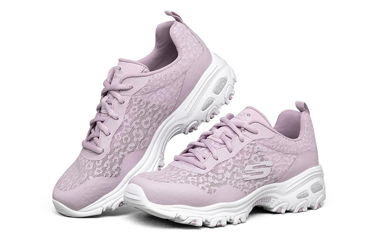 Женские кроссовки Skechers D'LITES 1.0 (лавандовые) — 薰衣草色 — фото 3