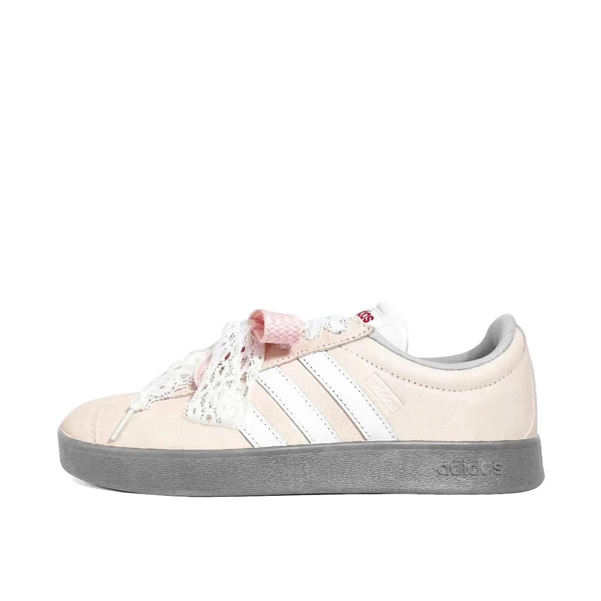 Adidas VL COURT 2.0 Cherry Mist Double Bud Coverage Abrasion Resistant Coverage Abrasion Resistant Low top