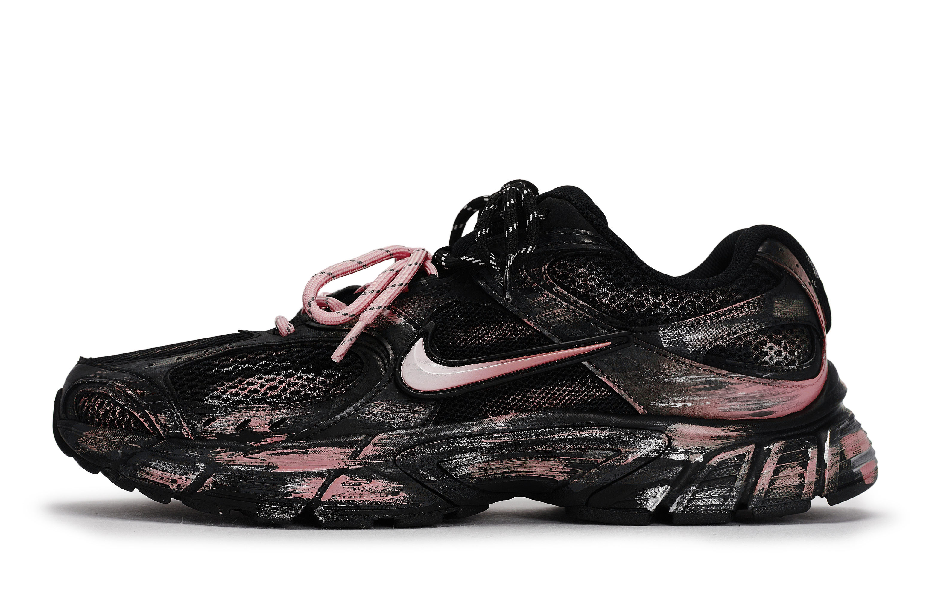 Nike V5 RNR Abrasion Resistant Abrasion Resistant Low top Running Shoes Unisex Black Silver