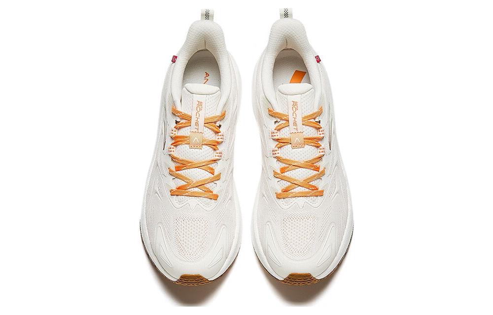 Anta Rocket 5.0 Cushioning Slip Resistant Low top Running Shoes Women’s White Yellow