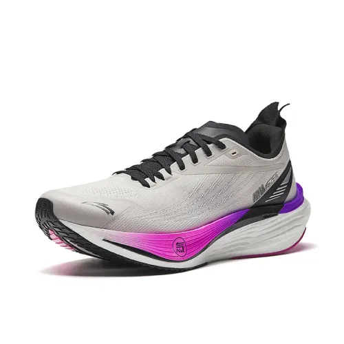 Anta Rocket 7pro Low top Running Shoes Men's Cumulus Gray/Basic Black