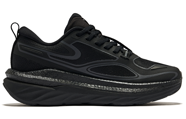 Erke Cushioning Abrasion Resistant Cushioning, Wear Resistant Low top Running Shoes Women’s Jet Black Carbon Gray