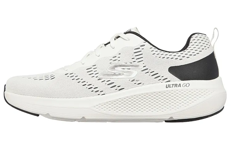 Skechers GO RUN Elevate Comfortable Low top Casual Running Shoes Men's White Black