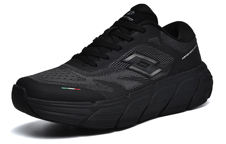 LOTTO Running Shoes Unisex Low Top Black/Red/Gray