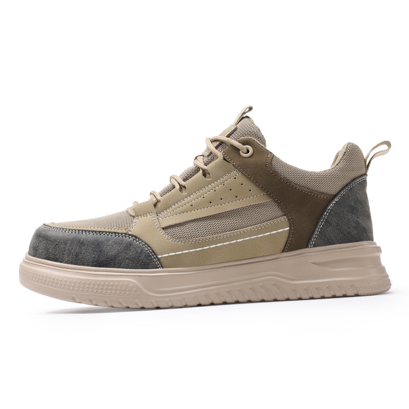 LANOUDUN Impact Resistant Lightweight Low top Outdoor Shoes Men’s Light Brown