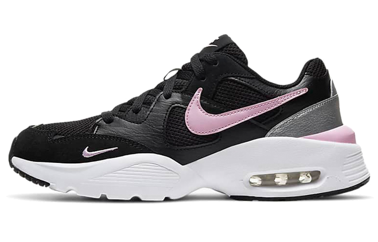 Женские кроссовки Nike Air Max Fusion (черно-розовые)
