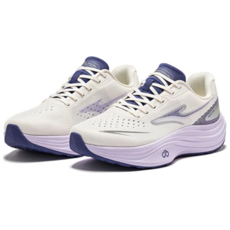 Erke Slip Resistant And Breathable Coverage Low top Casual Running Shoes Women’s White Purple