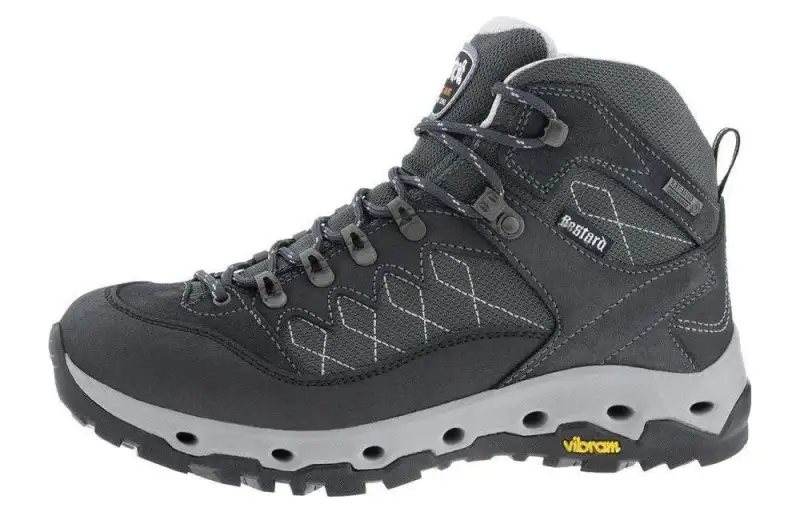 Bestard Gravity Mid Slip Resistant Abrasion Resistant Mid top Outdoor Shoes Unisex Gray